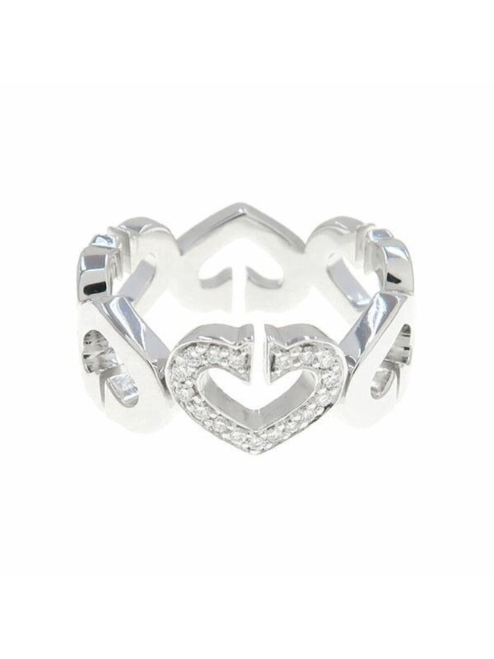 Cartier C Heart Ring Motif Diamond